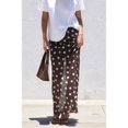 thumbnail image 6 of Women's Mesh Polka Dots Skirts Elastic Waist Semi See Through Skirt for Streetwear Coffee & White S, 6 of 10