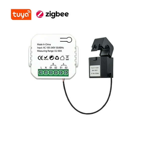 Tuya ZigBee Intelligent Energy Meter Solar PV System Power Production Consumption Bidirectional Monitoring Meter Mobilephone