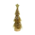 thumbnail image 2 of FastXmas 3.14*7.8" Christmas Tree Tabletop Decorations Brush-like Branches Winter Snow Wood Ornament Small Tabletop Ornament Wood Stand Xmas tree Centerpiece for Home Office Party Holiday Desk Decor, 2 of 6