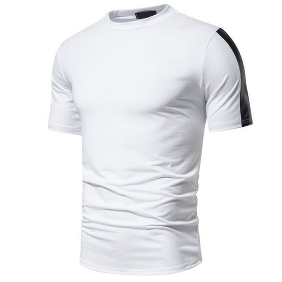 cfhntfmh Workout Shirts for Men Moisture Wicking Quick Dry Athletic Men's Gym T Shirts Stretch Classic Basic T-Shirts