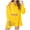 Yellow, variant on Wancir Women Fuzzy 3 Piece Outfit Pajamas, Hooded Cardigan Outwear Sleeveless Crop Tops Shorts Nightwear Set (S-3XL)