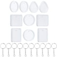 thumbnail image 1 of de de silicona de fundición de colgante de llavero DIY de 20 piezas, manualidades para collar de colgantes de resina, con de resina jinwen Molde de joyería, 1 of 8