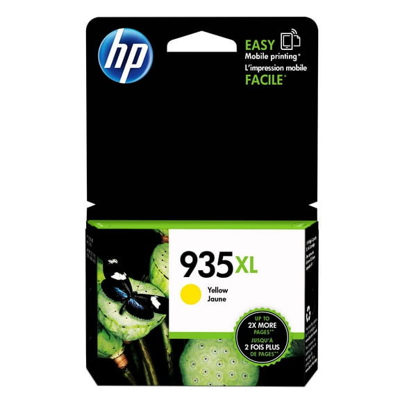 HP 935XL High Yield Yellow Original Ink Cartridge, ~825 pages, C2P26AN#140