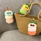 thumbnail image 4 of Lindo llavero de oruga, muñeco de peluche de dibujos animados, colgante para bolso, llavero creativo para coche, pequeño regalo, 4 of 5
