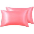 thumbnail image 1 of 2-Pack Satin Pillowcases for Hair and Skin,Satin Pillow Covers with Envelope Closure, 1 of 8