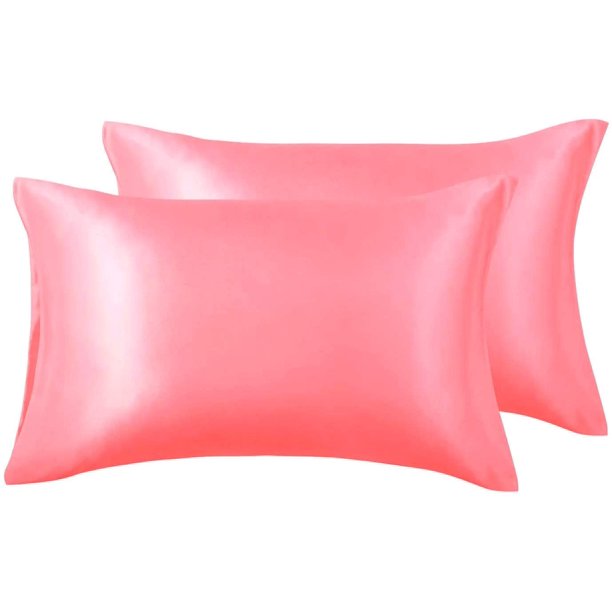 Pack de Fundas de Almohada de Raso para Cabello y Piel, Fundas de Almohada de Raso con Cierre Sobre Levamdar WMZL-913-21