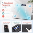 thumbnail image 6 of Ktaxon Bathroom Weight Scale, Highly Accurate Digital Bathroom Body Scale, Measures Weight up to 180kg/396 lbs., Candy Color Gradient, 6 of 14
