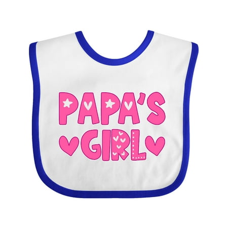 

Inktastic Papa s Girl Gift Gift Baby Girl Bib