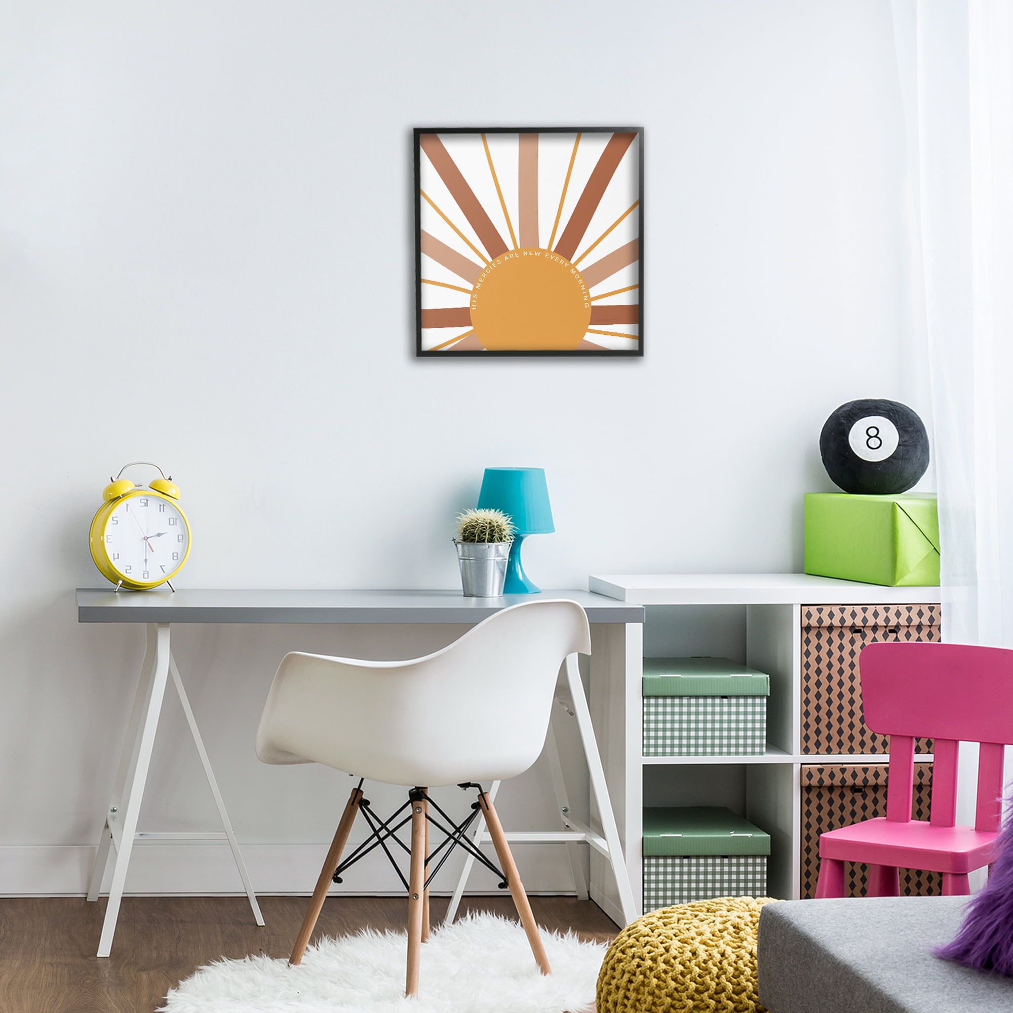 Stupell Industries His Mercies Every Morning Black Framed Giclee Art, design by SD Graphics Studio