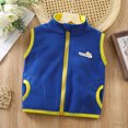 thumbnail image 6 of Kids Little Boys Girls Fleece Vest Printed Full Zipper Sleeveless Jacket with Pockets Fall Winter Outwear Soft Warm Coat, 6 of 6