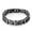 Boiled Black, variant on Titanium Steel Men's Rock Diamond Motorcycle Bracelet