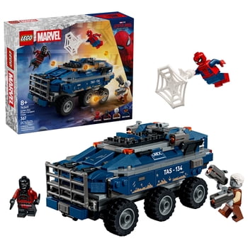 LEGO Marvel Spider-Man Prison Transport Chase - Super Hero Building Toy for Boys & Girls, Ages 8+ - Includes 4 Minifigures - Spider-Man Toy for Fans - Gift for Birthdays - 76349