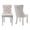 Beige, variant on AOOWOW High-End Tufted Velvet Dining Chair Set of 2, Black Chrome, Solid Wood with Chrome Stainless Steel Legs and Nailhead Trim