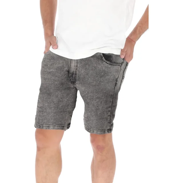 Bermuda de mezclilla para hombre corte moderno stretch cómoda y ligera ideal para uso diario verano o salidas casuales con diseño versátil combinable con todo CHB Chili Beans talla 43