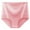 Pink, variant on Ohufall Women's High Waist Panties Fashion Solid Color Printed Brief Underwear Soft Comfy Tummy Control Cotton Panties Stretchy Hip Lift Full Coverage Panties