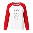 thumbnail image 3 of Aofany Women Valentines Day Pullover Sweatshirts Long Sleeve Love Heart Sweater Crewneck Casual Tops T-Shirts, Valentine's Day Shirts for Women, 3 of 4