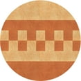 thumbnail image 1 of Ahgly Company Machine Washable Indoor Square Transitional Orange Area Rugs, 3' Square, 1 of 7