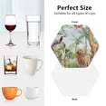 thumbnail image 6 of Kdxio Watercolor African Animals Wildlife Funny Coasters,4 Pcs Leather Coasters,Housewarming Gifts,Protect Furniture from Water Marks Scratch and Damage, 6 of 6