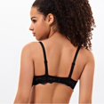 thumbnail image 4 of SMihono Deals Women's Lace Bralette Sexy Bra Sheer See Through Bras Low-Cut Plunge Unlined Underwire Seamless Push Up Comfortable Breathable Bra Black S, 4 of 8