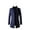 Navy, variant on SWSMCLT Men's Single Breasted Winter Overcoat Wool Blend Trench Coat Long Thigh Length Snow Coats Grey 40