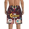 thumbnail image 3 of The Cuphead Show Men's Beach Shorts Swim Trunks Casual Quick Dry Board Shorts Swimwear with Mesh Lined and Pockets, 3 of 8