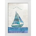 thumbnail image 1 of JMB Designs 13x18 White Modern Wood Framed Museum Art Print Titled - Ocean Breezy, 1 of 4