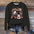 thumbnail image 2 of Sweatshirt for Women Spooky Season Sweatshirt Halloween Crewneck Sweatshirt Graphic Lightweight Pullover Tops Fall Sweatshirt, 2 of 4