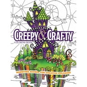 Angela Porter: Creepy and Crafty Coloring Book: Haunting Scenes for Creative Coloring, 96 pages (Paperback)