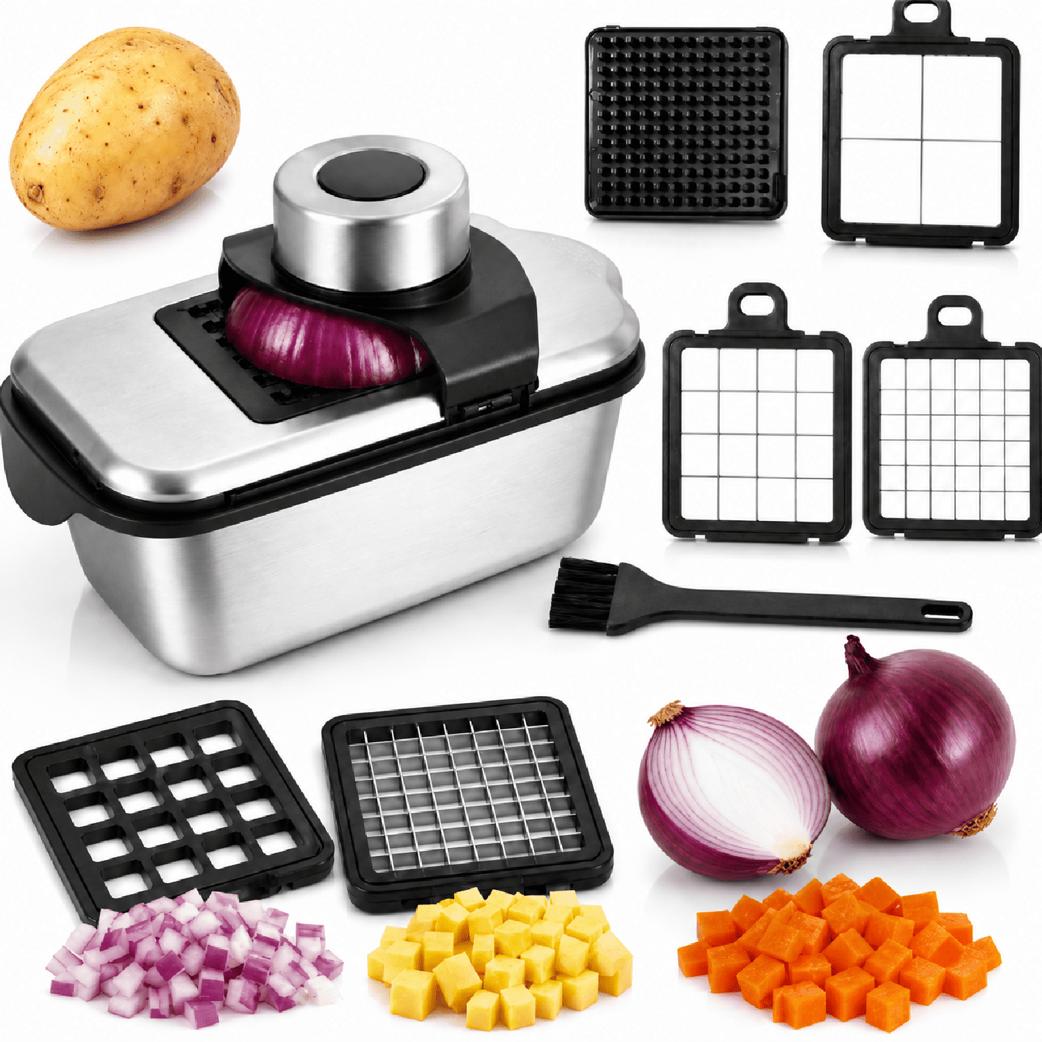 DARZU 9-in-1 Vegetable Chopper with Container photo 1