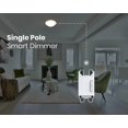 thumbnail image 4 of Gradateur Intelligent par Deako, Monopole, Gradation Style Bascule, Wi-Fi 2,4 GHz, Programmable, Application à Distance, Commande Vocale avec Alexa, Assistant Google, Samsung, Aucun Concentrateur Requis,, 4 of 7