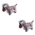 thumbnail image 3 of Chubasquero impermeable para mascotas Methold para cachorros Hebillas de doble Secado rápido Transparente Vista sin bloqueo Marco azul S 2piezas, 3 of 6