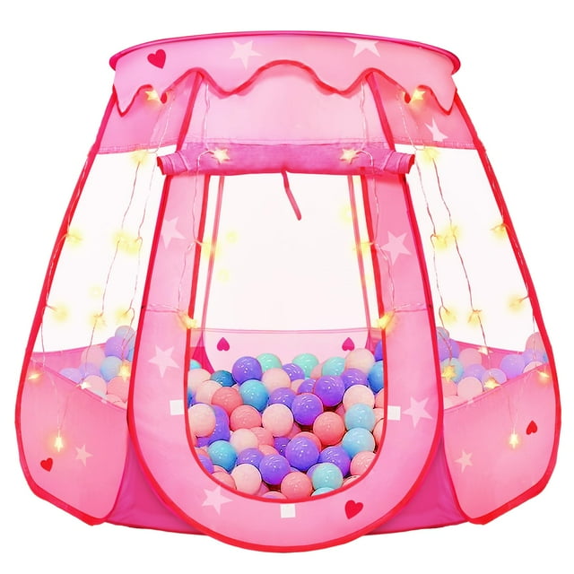 Tienda de campaña TooyBing Pop Up Princess con luz de estrella de 1 a 3 años