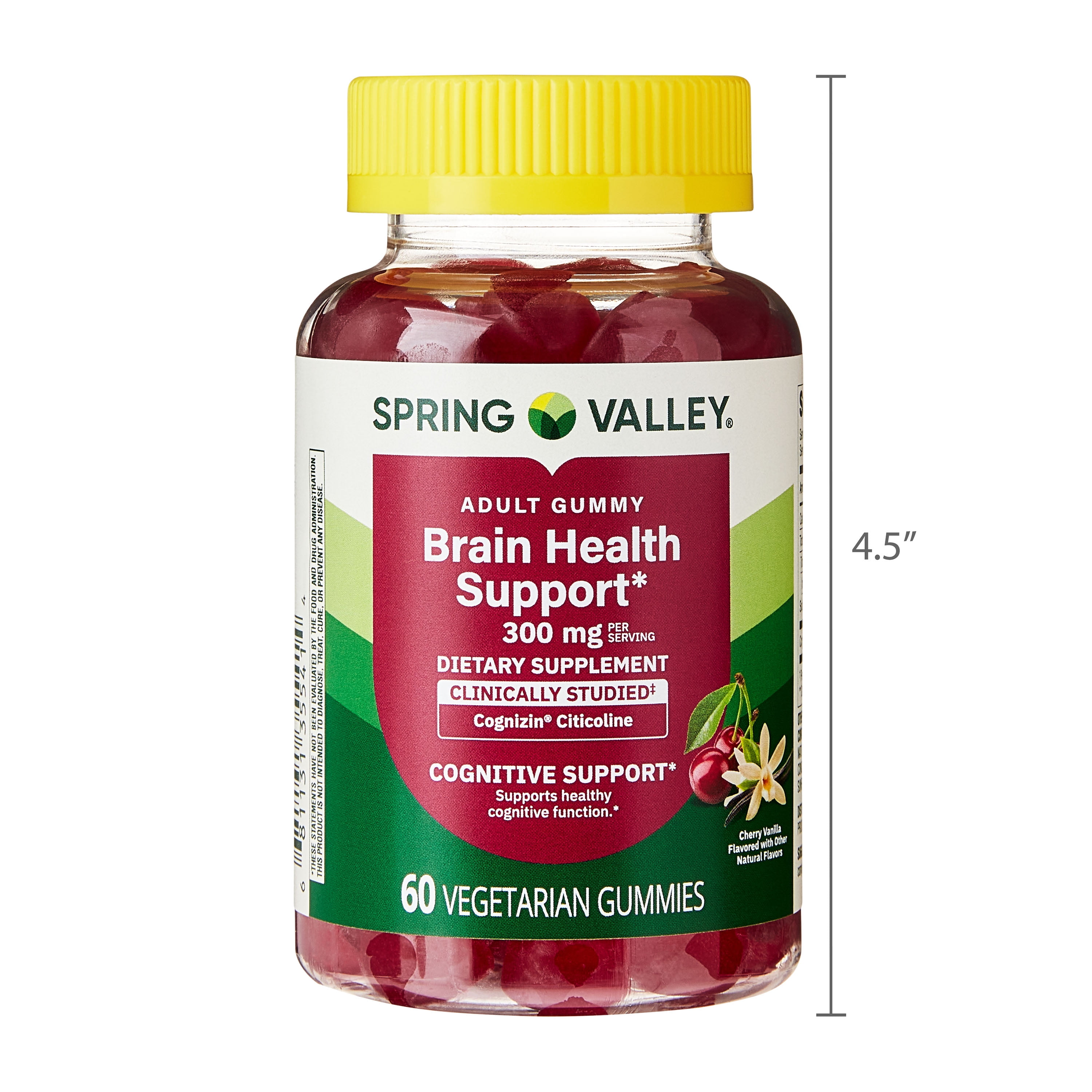 Spring Valley Brain Health Support Vegetarian Gummies for