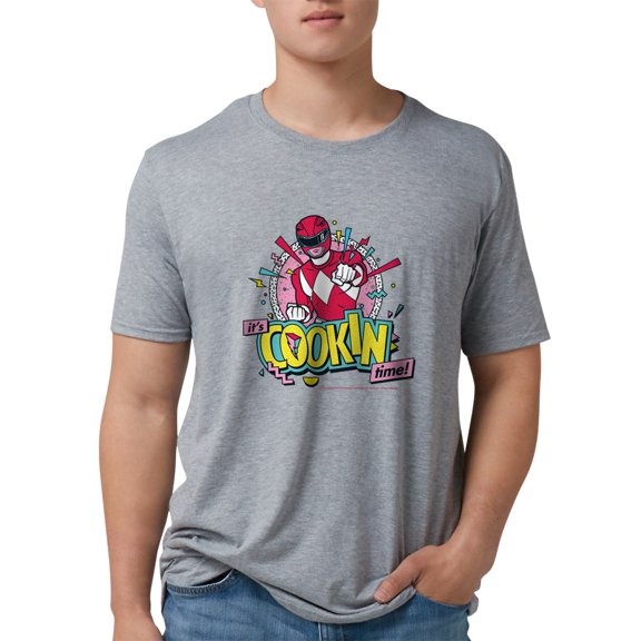 CafePress - Power Rangers It's Cookin Tim Men's Deluxe T Shirt - Mens Tri-blend T-Shirt