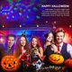 thumbnail image 4 of Cubo de calabaza con luz giratoria y diversión de risa, cubo de calabaza de Halloween, cubo de plástico para dulces de Halloween, decoración de Halloween para niños y fiestas Adepaton WLJ-1197, 4 of 5