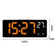 thumbnail image 3 of Gmluru Wall Clock Digital Digital Alarm Clock Simples LED Large Digital Display Fashion Multi-set Alarm Clock Features Desktop Bedside Study Kitchen Clock, 3 of 7