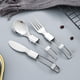 thumbnail image 1 of Vajilla plegable 304, apta para ensaladas, cucharas, tenedores, palillos, cucharas plegables para picnic al aire libre, viajes, portátiles y plegables, 1 of 2