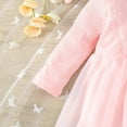 thumbnail image 6 of Baby Girl Dress Solid Color Girls Tutu Dress Romper Long Sleeve Bodysuit Baby Girl Gift Outfits Baby Girl for Girls 6-12 Months, 6 of 8