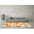 thumbnail image 3 of Ahgly Company Indoor Rectangle Oriental Orange Modern Area Rugs, 8' x 12', 3 of 4