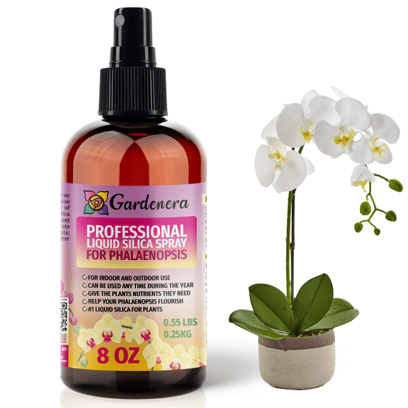 ⭐ PREMIUM Bioavailable Silica Fertilizer for Phalaenopsis – 8oz – Ideal for Hydroponics & Soil – Healthier Plants with Strong Stalks - SPRAY