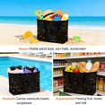 thumbnail image 4 of Yellow Halloween Beach Bag for Women, Large Breathable Mesh Beach Tote Bag, Pumpkins Spiders Webs Classic Black Sandproof Lightweight Travel Bags for Vacation Picnic Swimming Pool 15.7"x15.7"x9.1", 4 of 9