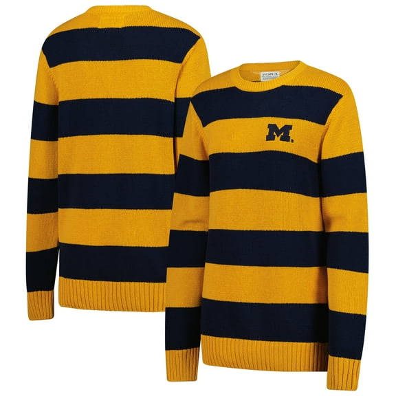 Unisex Uscape Apparel Maize Michigan Wolverines Renew Knit Stadium Sweater