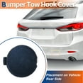 thumbnail image 2 of Cubierta del gancho de remolque del parachoques trasero derecho del lado del pasajero de Unique Bargains, compatible con Mazda 6 Atenza 2018-2021 - Azul cristal profundo, 2 of 6