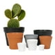 thumbnail image 4 of Zhuge Maceta de plástico gruesa de boca redonda gris de 1 pieza, maceta internacional de simulación de planta PP, maceta no porosa de 22 * 19 cm, 4 of 4