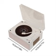 thumbnail image 3 of Reproductor de CD con Altavoz Bluetooth Compatible con Bluetooth 5.1, Reproductor de Álbumes, Reproductor de CD con Bandeja, Color Madera ., 3 of 5