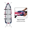 thumbnail image 4 of HELLHERO Ironing Board Cover Elastic Edge 15x54 Inch Iron Board Cover Replacement Waterproof Ironing Board Cover, The Image of the British Flag, 4 of 5