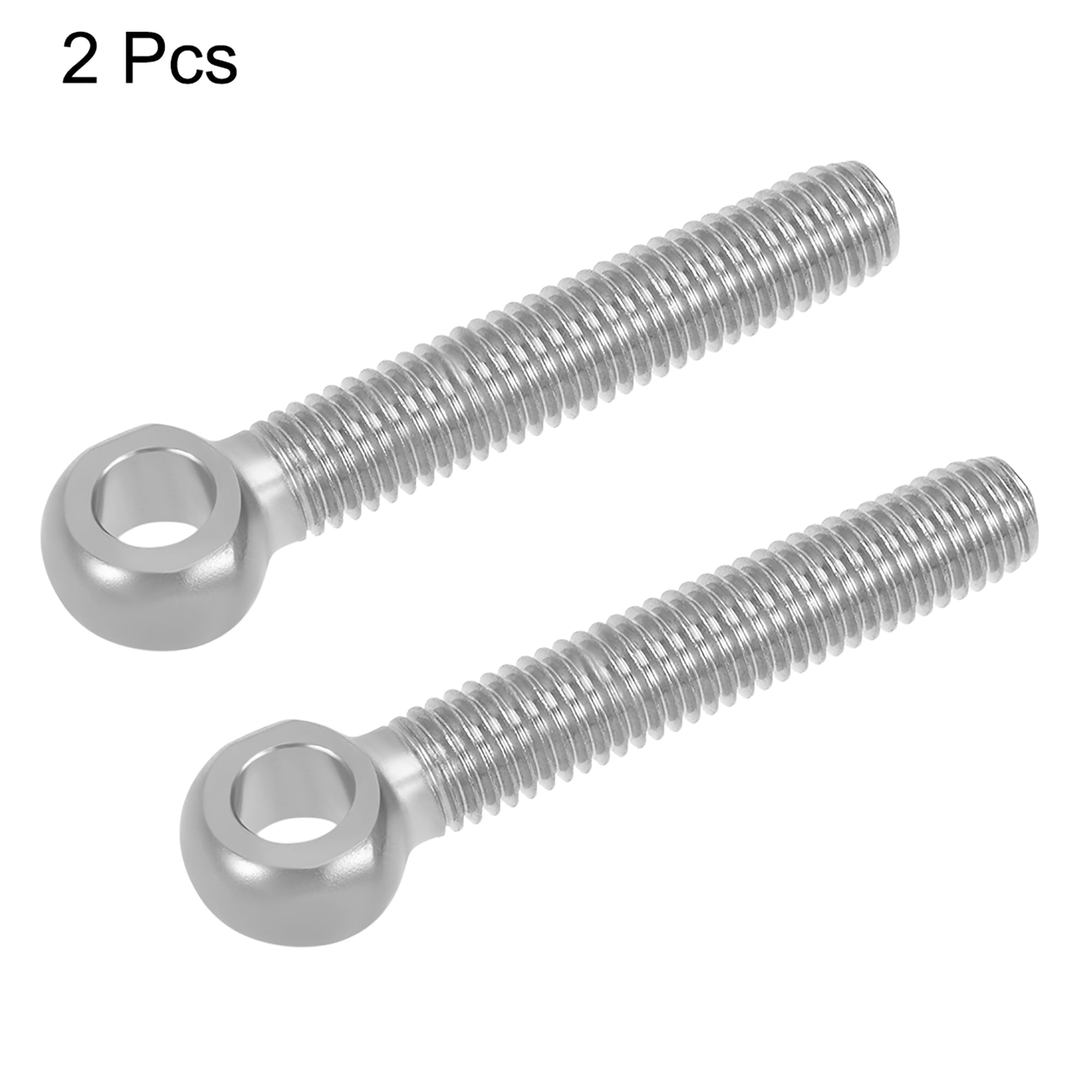 uxcell M10 X 60mm 304 Stainless Steel Machinery Shoulder Lifting Eye Bolt 2 Pcs
