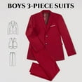 thumbnail image 3 of Lycody Boy's Formal Suit Set Slim Fit Kids Tuxedo Suits for Wedding Teen Toddler Boy Dress Suit Outfit, 3 of 5