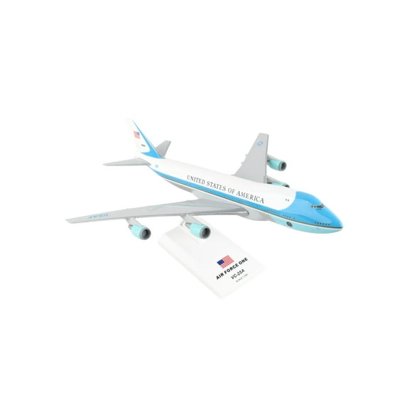SkyMarks Plastic SKR041 Air Force One Boeing 747-200 VC25 1:250 Scale Desktop Model with Stand