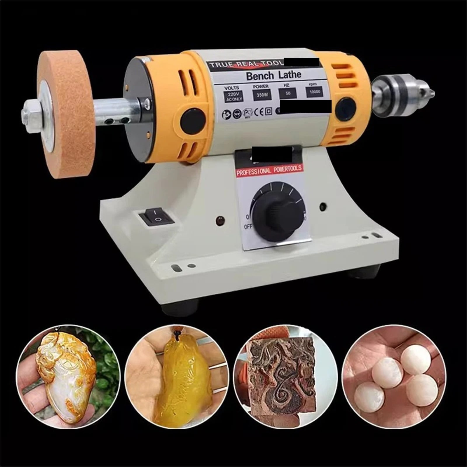 Multifunctional Table Grinder Mini Electric Woodworking Jade Cutting Polishing Machine Carving Polishing Machine Grinding Tools ,Easy to Use